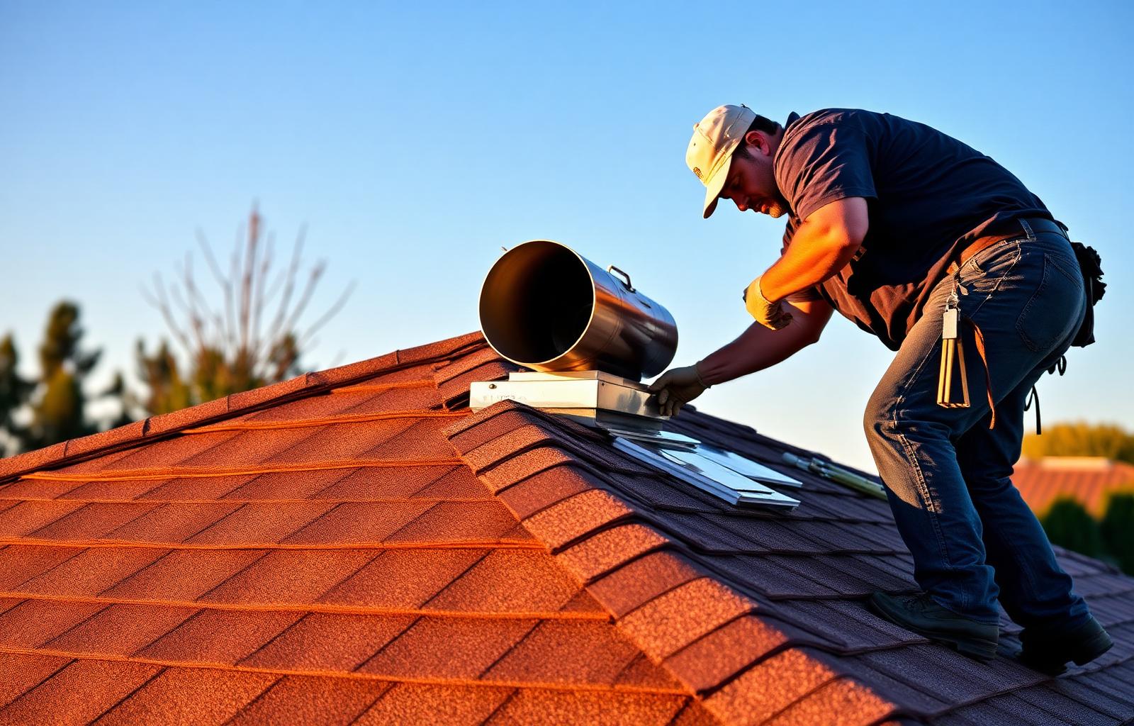 Attic venting installation in Hollister CA — ridge and soffit venting by ShieldTop