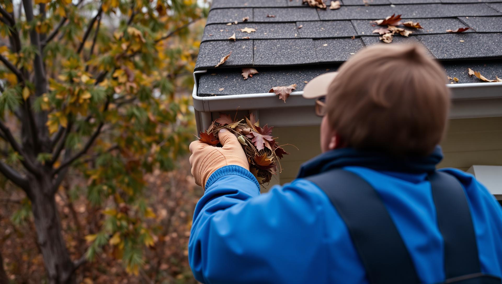 Professional gutter cleaning in Hollister CA before the rainy season by ShieldTop